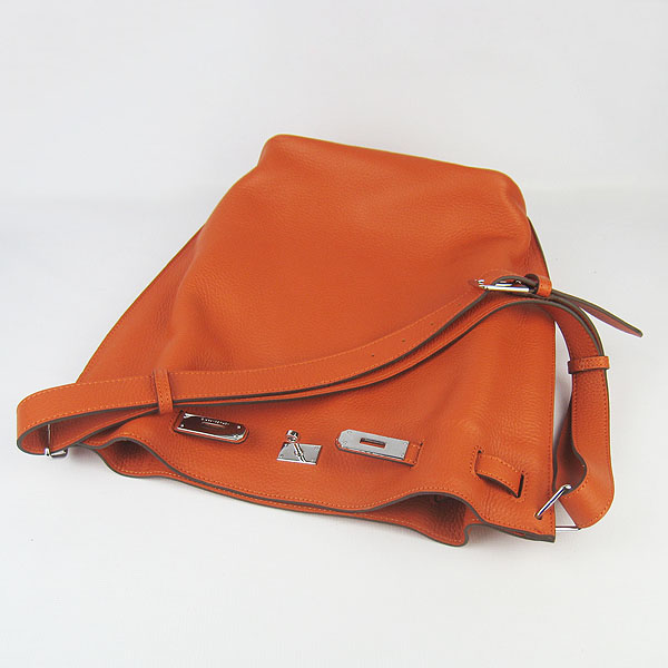 Replica Hermes Jypsiere 34 Togo Leather Messenger Bag Orange H2804 - 1:1 Copy - Click Image to Close